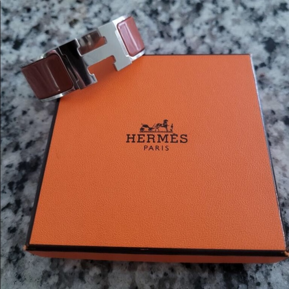 Hermes Terracotta Bangle Bracelet